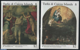 Turks And Caicos Islands 1992 Granada 92 2 S/S, Mint NH, Art - Paintings - Otros & Sin Clasificación