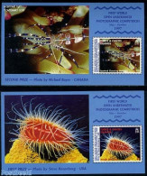 Turks And Caicos Islands 1998 Underwater Photography 2 S/s, Mint NH, Nature - Shells & Crustaceans - Art - Photography - Marine Life