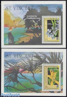 Saint Vincent 1990 Garden Expo Osaka 2 S/s, Mint NH, Nature - Flowers & Plants - Gardens - St.Vincent (1979-...)