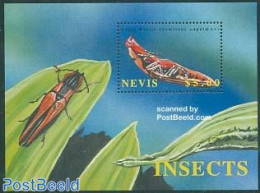 Nevis 2002 Insects S/s, Mint NH, Nature - Insects - St.Kitts And Nevis ( 1983-...)
