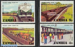Zambia 1976 Railways 4v, Mint NH, Transport - Railways - Trains