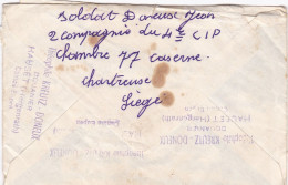 Enveloppe Avec Cachet Kreutz Douanier Hauset Hergenrath La Calamine - Manoscritti