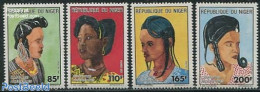 Niger 1991 Hair Dressing 4v, Mint NH, Various - Costumes - Kostüme