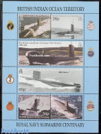 British Indian Ocean 2001 Submarines 6v M/S, Mint NH, Transport - Ships And Boats - Schiffe