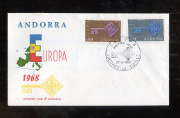 "ANDORRA (fr.)" 1986, Mi. 208/209 "CEPT" FDC (B2029) - FDC