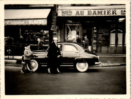 Photographie Photo Vintage Snapshot Amateur Automobile Voiture Auto Paris - Cars