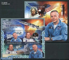 Burundi 2012 Neil Armstrong 2 S/s, Mint NH, Nature - Transport - Birds - Birds Of Prey - Space Exploration - Andere & Zonder Classificatie