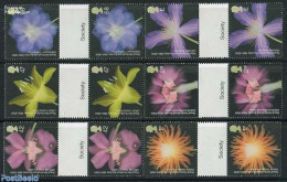 Great Britain 2004 Horticultural Society 6v, Gutterpairs, Mint NH, Nature - Flowers & Plants - Ongebruikt