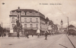 REF.AC . CPA . 87 . LIMOGES . AVENUE DE LA GARE - Limoges