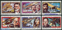 Comoros 1978 Aviation History 6v, Mint NH, Transport - Aircraft & Aviation - Space Exploration - Flugzeuge