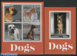 Uganda 2013 Dogs 2 S/s, Mint NH, Nature - Dogs - Andere & Zonder Classificatie