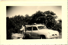 Photographie Photo Vintage Snapshot Amateur Automobile Voiture Auto Break  - Automobiles