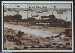 Turks And Caicos Islands 1994 D-Day S/s, Mint NH, History - Transport - World War II - Ships And Boats - Guerre Mondiale (Seconde)