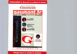 Carte Pub Type Flyer Cinéma GAUMONT - Autres & Non Classés