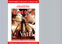 Carte Pub Type Flyer Cinéma GAUMONT Vatel - Sonstige & Ohne Zuordnung