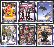 Guernsey 2017 Princess Of Wales's Royal Regiment 6v, Mint NH, History - Sport - Charles & Diana - Kings & Queens (Roya.. - Königshäuser, Adel