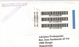 Serbia - R - Letter - Cecogramme ,Association Of The Blind Novi Sad - Serbien