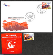 Türkiye 2018 Nat. Solidarity Day, Folder With 1v, S/s And Fdc, Mint NH - Other & Unclassified