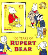 Guernsey 2020 100 Years Rupert Bear S/s, Mint NH, Various - Teddy Bears - Art - Children's Books Illustrations - Comic.. - Cómics