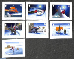 Guernsey 2020 Christmas 7v S-a, Mint NH, Religion - Transport - Various - Christmas - Automobiles - Ships And Boats - .. - Natale
