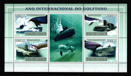Guinea Bissau 3554-3557 Postfrisch Tiere Meeresleben #HD988 - Guinée-Bissau
