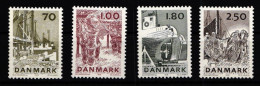 Dänemark 668-671 Postfrisch Schifffahrt Fischfang #HD861 - Altri & Non Classificati