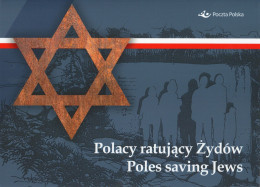 POLAND 2021 POLISH POST OFFICE SPECIAL LIMITED EDITION FOLDER: POLES SAVING JEWS FROM NAZI GERMANY WW2 JUDAICA HISTORY - Altri & Non Classificati