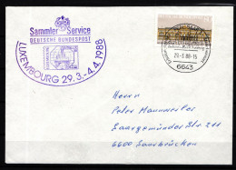 BRD 1288 Gestempelt Messebriefe Luxemburg 1988 Vorläufer #GL908 - Otros & Sin Clasificación