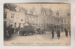 CPA MILITAIRE VEURNE OU FURNES (Belgique-Flandre Occidentale) GUERRE 1914/18 - Auto Canon Anglais Sur La Place - Veurne