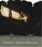 POLAND 2014 POST OFFICE LIMITED EDITION FOLDER: CHILDREN VICTIMS OF NAZI GERMANY WW2 HOLOCAUST Cp 1684 GHETTO JUDAICA - Brieven En Documenten