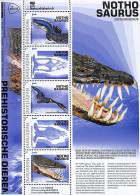 Netherlands - Personal Stamps TNT/PNL 2023 Preh. Animals 5v M/s, Nothosaurus, Mint NH, Nature - Crocodiles - Prehistor.. - Prehistorisch