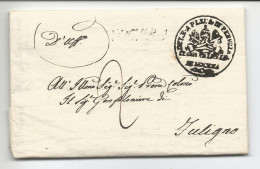 Prefilatelica Dal Comune Di Nocera, Delegazione Di Perugia, Al Gonfaloniere Di Foligno (PG) Del 13 Agosto 1827 - 1. ...-1850 Prephilately