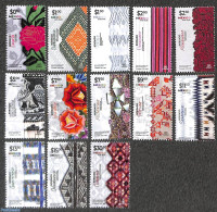 Mexico 2023 Textile Art 13v, Mint NH, Various - Textiles - Tessili