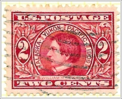 USA 1909 2 Cents Red - Seward Used V1 - Usati