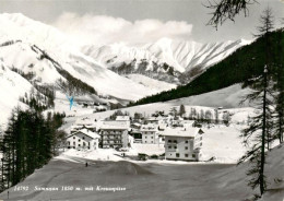 13895959 Samnaun Dorf GR Panorama Mit Kreuzspitze  - Altri & Non Classificati