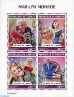 Djibouti 2019 Marilyn Monroe 4v M/s, Mint NH, Performance Art - Marilyn Monroe - Movie Stars - Schauspieler