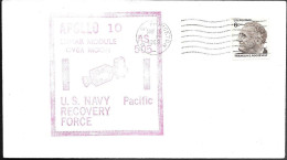 US Space Cover 1969. "Apollo 10" Recovery. USS Princeton - United States