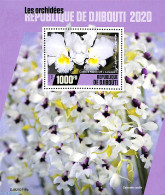 Djibouti 2020 Orchids S/s, Mint NH, Nature - Flowers & Plants - Orchids - Djibouti (1977-...)