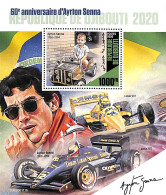 Djibouti 2020 Ayrton Senna S/s, Mint NH, Sport - Various - Autosports - Toys & Children's Games - Dschibuti (1977-...)