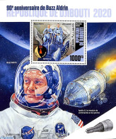 Djibouti 2020 Buzz Aldrin S/s, Mint NH, Transport - Space Exploration - Yibuti (1977-...)