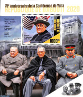 Djibouti 2020 Yalta Conference S/s, Mint NH, History - American Presidents - World War II - Guerre Mondiale (Seconde)