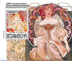 Djibouti 2020 Alfons Mucha S/s, Mint NH, Art - Paintings - Yibuti (1977-...)