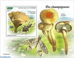 Chad 2023 Mushrooms, Mint NH, Nature - Insects - Mushrooms - Otros & Sin Clasificación