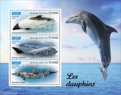 Chad 2023 Dolphins, Mint NH, Nature - Sea Mammals - Otros & Sin Clasificación