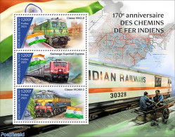 Chad 2023 Indian Trains, Mint NH, Transport - Various - Railways - Maps - Otros & Sin Clasificación