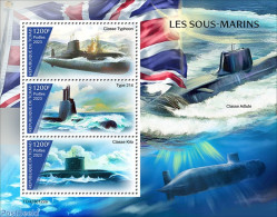 Chad 2023 Submarines, Mint NH, Transport - Ships And Boats - Otros & Sin Clasificación