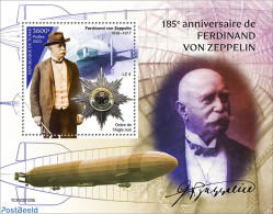 Chad 2023 Ferdinand Von Zeppelin, Mint NH, Transport - Aircraft & Aviation - Zeppelins - Other & Unclassified