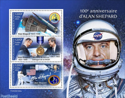 Chad 2023 Alan Shepard, Mint NH, History - Transport - American Presidents - Space Exploration - Otros & Sin Clasificación