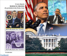 Chad 2023 Barack Obama, Mint NH, History - American Presidents - Andere & Zonder Classificatie