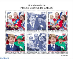 Chad 2023 10th Anniversary Of Prince George, Mint NH, History - Kings & Queens (Royalty) - Altri & Non Classificati